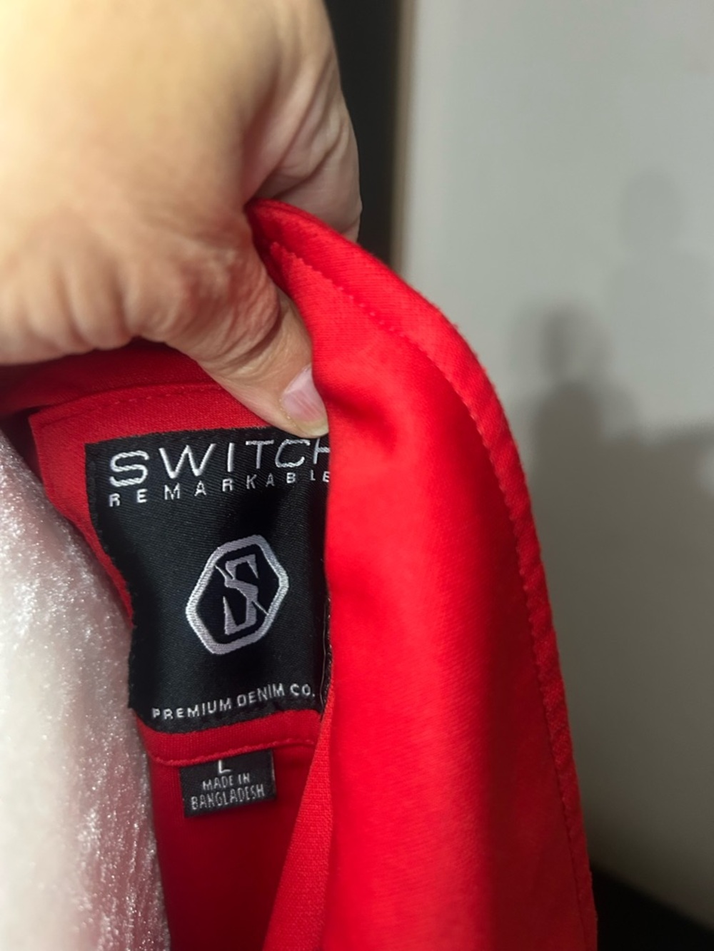 Switch Red Track Jacket w/ Gold Logo Tape - Size Large - Picture 8 of 11